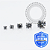 TT46 Topo Zirconia Cristal Prong Set Rosca  Titânio Mill ® - Imagem 3