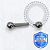 TT53  Barbell Reto 2.5mm Rosca Interna Titânio Mill® - Imagem 2