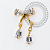 TN2149 Topo Laço Pingente CZ Titânio PVD Gold - Imagem 1