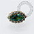 TN2133 Topo Marquise CZ Push Pin Titanio PVD Gold - Imagem 2