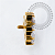 TN2135 Topo Colmeia Zirconia Titânio PVD Gold - Imagem 2