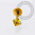 TN2140 Labret CZ Amarela  Titânio PVD Gold - Imagem 1