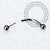 TN2173  Microbell Curvo Push Pin Titânio ASTM F136 - Imagem 1