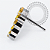 TN2182 Topo Cluster  CZ Amarela Push Pin Titânio ASTM F136 - Imagem 2