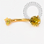 TN2200 Navel CZ  Amarela Titânio PVD Gold - Imagem 1
