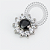 TN2208 Topo Flor 10 Petalas CZ Miolo Black Titânio ASTM F136 - Imagem 1