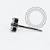TN2211 Topo Micro Triniy CZ Push Pin Titânio ASTM F136 - Imagem 2