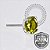 TT70 Topo CZ Peridot ProngSet Push Pin Titânio Mill® - Imagem 3