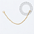 TN2282 Corrente Fina 0.5mm Titânio PVD Gold - Imagem 2
