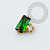TN2292 Topo Mini Baguete CZ Titânio PVD Gold - Imagem 3