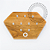 EP53 Expositor Madeira Hexagonal 9 Presilhas Silicone - Imagem 1
