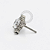 TN2375 Topo Indiano CZ Push Pin Titânio ASTM F136 - Imagem 2