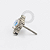 TN2375 Topo Indiano CZ Push Pin Titânio ASTM F136 - Imagem 6