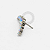 TN2378 Topo Cluster  CZ Boreal Push Pin Titânio ASTM F136 - Imagem 2