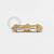 TN2385 Topo Mini Gravatinha Detalhada CZ PVD Gold - Imagem 1
