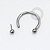 TT74 Ferradura Push Pin Esferas 2.5mm Titânio Mill ® - Imagem 1