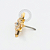 TN2400 Topo Estrela Dalva CZ Push Pin Titânio PVD Gold - Imagem 2