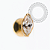 PVD130 Labret Navete CZ Zirconias Aço PVD Gold - Imagem 1