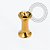TN2418  Alargador 3mm Rosca Interna Titânio PVD Gold - Imagem 1