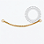 TN2422  Corrente Elo 1.0mm Titânio PVD Gold - Imagem 1