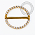 TN2423 Nipple Circular Cravejado Titânio PVD Gold - Imagem 2