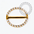 TN2423 Nipple Circular Cravejado Titânio PVD Gold - Imagem 1
