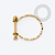 OR110 Joia 12mm Haste Reta Zirconias Ouro 18k - Imagem 2