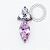 TN2480 Topo Mini Marquise CZ Titânio ASTM F136 - Imagem 2