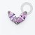 TN2479 Topo 2 Pétalas CZ Rosa Titânio ASTM F136 - Imagem 1