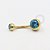 TN483 Navel Tradicional Zirconia Titânio PVD Gold - Imagem 3