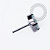 TN2495 Topo Micro Trevo CZ Turmalina Push Pin Titânio ASTM F136 - Imagem 2