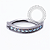 TN2503 Navel Belly Clicker CZ Boreal Titânio ASTM F136 - Imagem 1