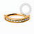 TN2504 Navel Belly Clicker CZ Boreal Titânio PVD Gold - Imagem 1
