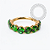 TN2520 Segmento CZ 3mm Esmeralda Titânio PVD Gold - Imagem 2