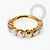 TN2522 Segmento CZ 3mm Boreal Titânio PVD Gold - Imagem 2