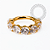 TN2524 Segmento CZ 3mm  Titânio PVD Gold - Imagem 1