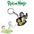 Chaveiro Emborrachado Personalizado Rick e Morty 02 - Imagem 3