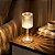 Luminária Crystal Luxe LED – Abajur Acrílico Transparente Recarregável Touch - Imagem 3