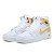 Tênis masculino Bota Nike Air Jordan Branco Dourado - Imagem 3