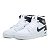 Tênis masculino Bota Nike Air Jordan Branco Preto - Imagem 3