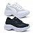 Kit 2 Tênis Puma Feminino Plataforma Preto Gliter e Branco Gliter - Imagem 2