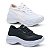 Kit 2 Tênis Puma Feminino Plataforma Preto Gliter e Branco Holografico - Imagem 1