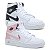 Kit 2 Tênis Bota Nike Air Jordan Branco Preto e Branco Rosa - Imagem 1