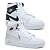 Kit 2 Tênis Bota Nike Air Jordan Branco Preto e Branco Prata - Imagem 1