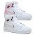 Kit 2 Tênis Bota Nike Air Jordan Branco Rosa e Branco Prata - Imagem 1