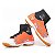 Chuteira Society Cano Alto Laranja Branco - Imagem 4