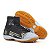 Kit 2 Chuteiras Society Raio Cano Alto Infantil Azul Laranja e Preto Branco - Imagem 5