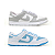Kit 2 Pares Dunk Low Branco Croco Azul + Branco Cinza - Imagem 6