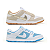 Kit 2 Pares Dunk Low Branco Dourado + Branco Croco Azul - Imagem 6