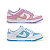 Kit 2 Pares Dunk Low Branco Lilás + Branco Croco Azul - Imagem 7